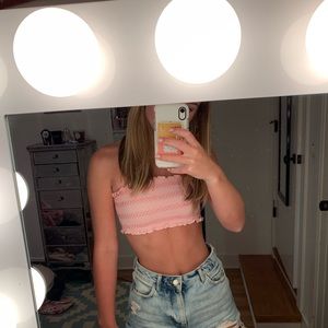 Silence and Noise Pink Bandeau Top!